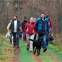 Op stap met de hond (Boomkroonpad)